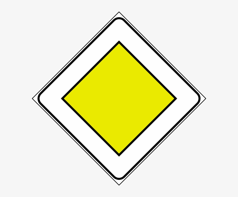 Diamonds Clipart Road Sign - Sign, transparent png download
