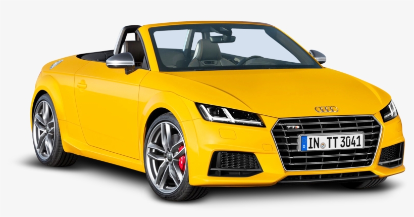 Yellow Audi Tts Roadster Car Png Image Pngpix Ffcc00 - Auto Decapotable A Vendre, transparent png download