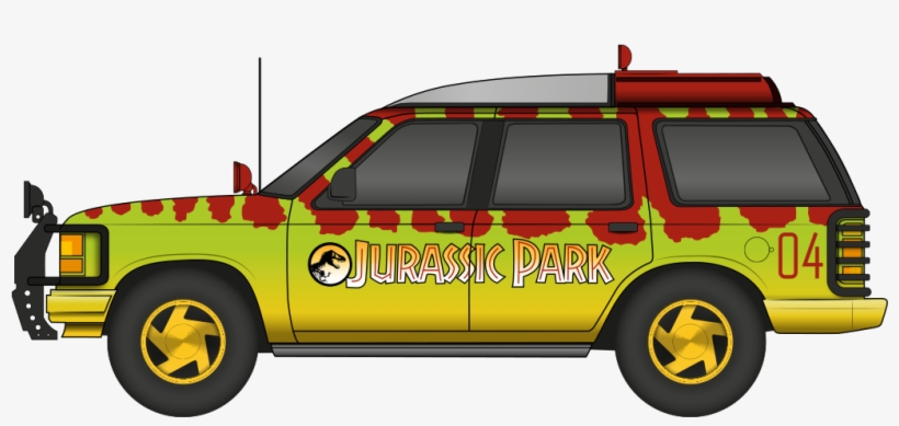 Jurassic Park Ford Explorer - Jurassic Park Explorer, transparent png download