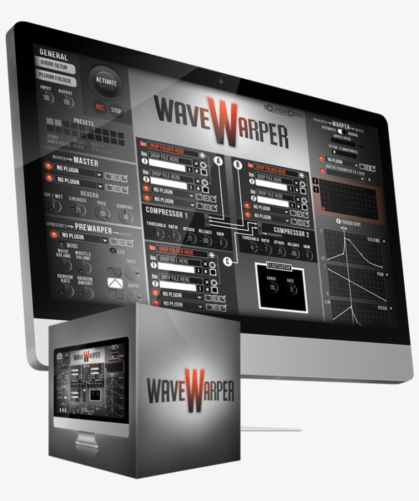 Wave Warper - Led-backlit Lcd Display, transparent png download