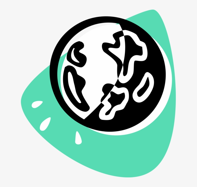 Vector Illustration Of Planet Earth World Emblem Transparent Png 645x700 Free Download On Nicepng