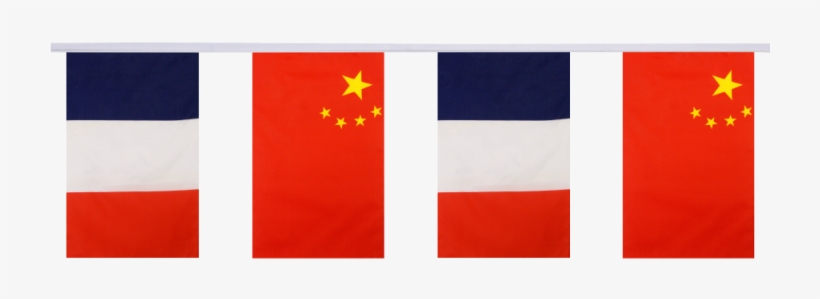 France China Friendship Bunting Flags 5 9 X - France China, transparent png download