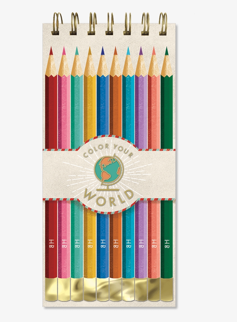 Colored Pencils List Pad - Yesteryear Notepads And Notebooks By Molly & Rex, transparent png download