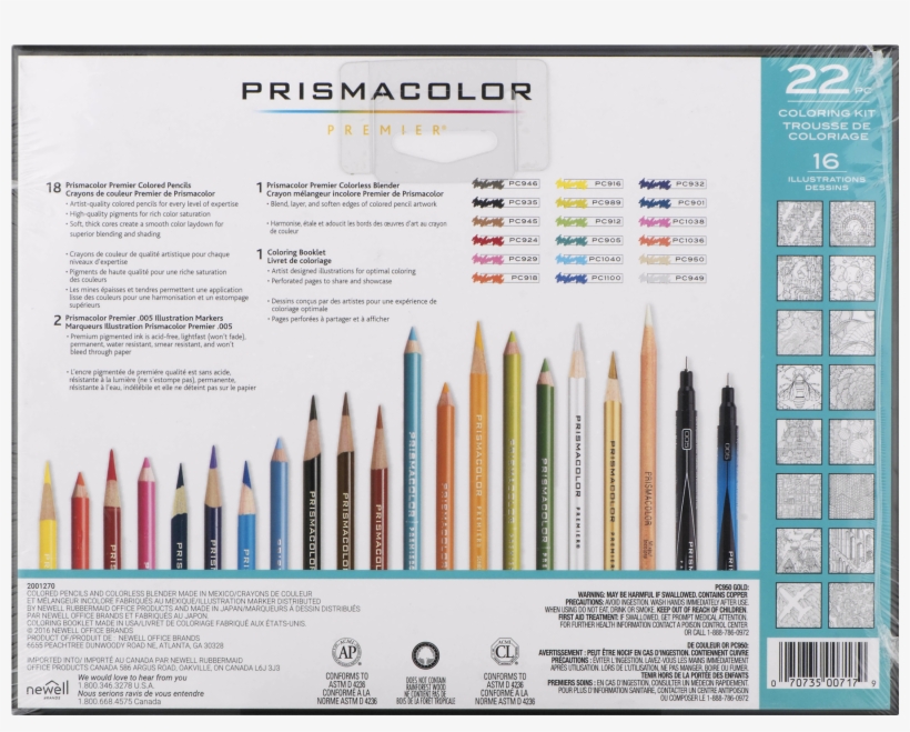 Prismacolor Premier Coloring Kit With Colored Pencils, - Prismacolor Pencils Blending, transparent png download