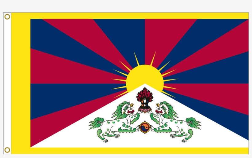 Tibet Flag - Free Tibet, transparent png download