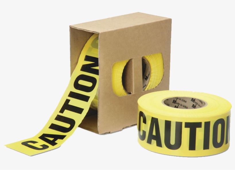 Caution Barricade Tape 3" - Skilcraft Caution Barricade Tape - 1000 Ft Long Yellow, transparent png download