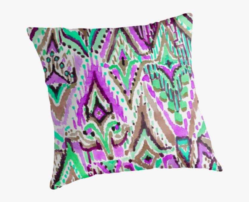 Fringe Ikat Watercolor Tribal By Barbarian - Aqua Fringe Tribal Ikat Watercolor Iphone 6 Slim Case, transparent png download