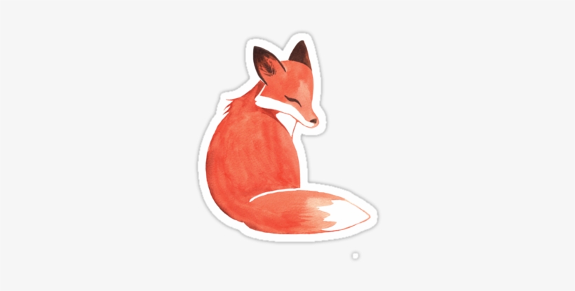 Fox Face Watercolor - Watercolor Fox, transparent png download
