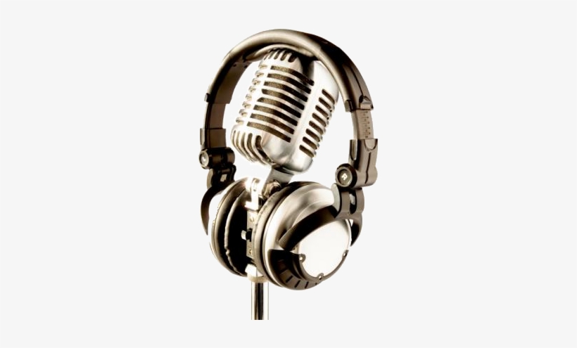 Transparent Headphones Microphone Png - Audifonos Y Microfono Png, transparent png download