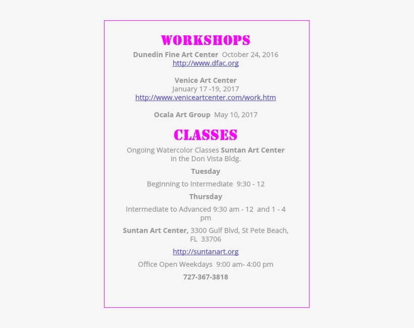 Workshops Dunedin Fine Art Center October 24, 2016 - Works On My Machine, transparent png download