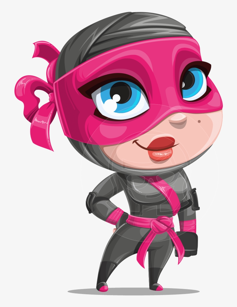 Clip Art Royalty Free Stock Girl At Getdrawings Com - Cartoon Girl Ninja, transparent png download