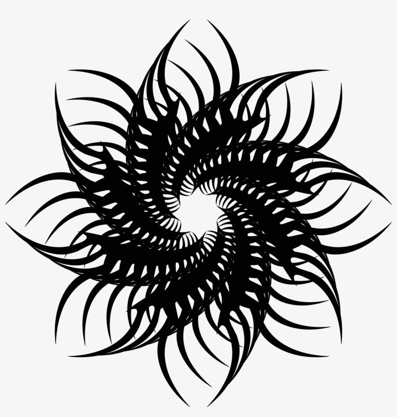 Tribal Flower 3 Graphic Free Download - Svg Tribal, transparent png download