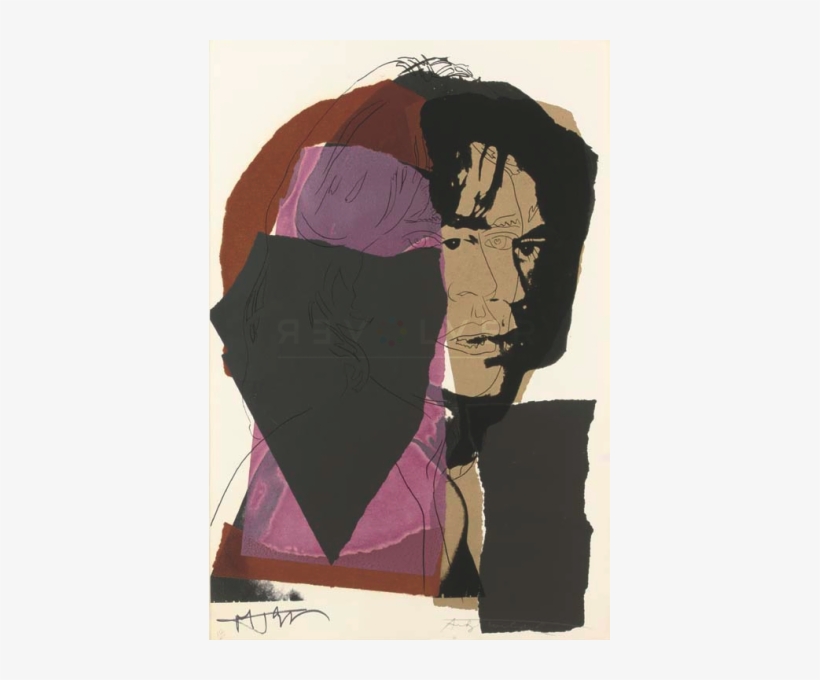 Andy Warhol - Mick Jagger - Mick Jagger Andy Warhol Print, transparent png download