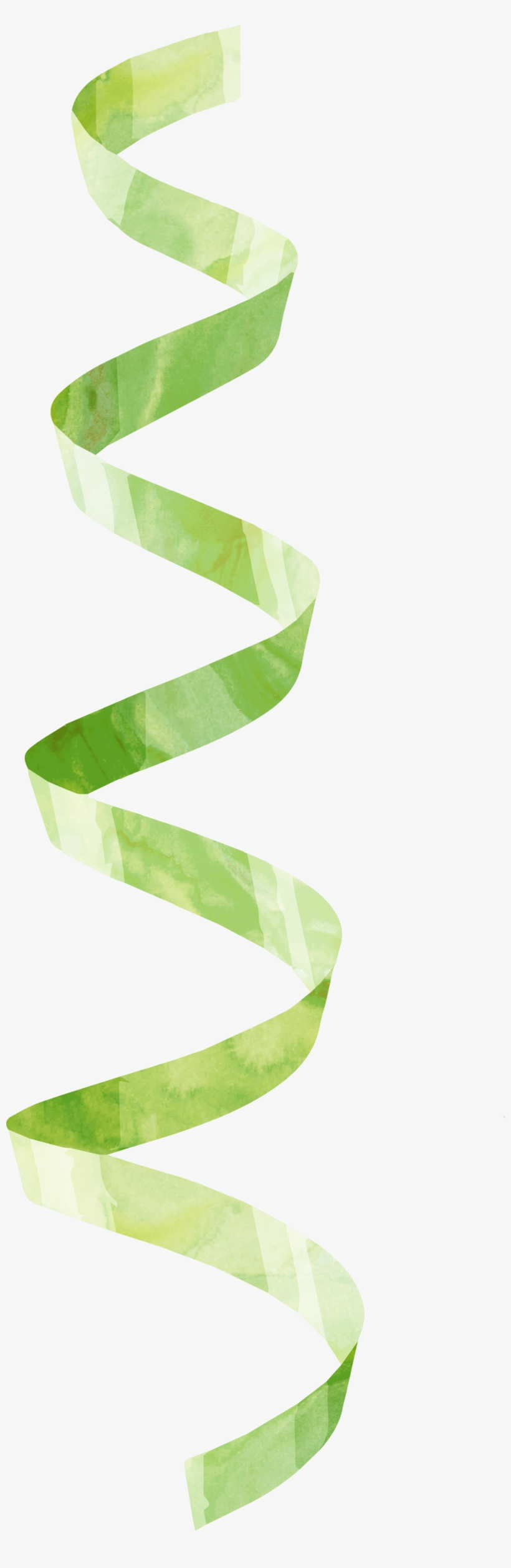 Slender Ribbon Cartoon Transparent - Watercolor Painting, transparent png download