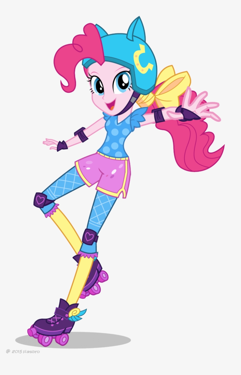 Friendship Games Pinkie Pie Sporty Style Artwork - Pinkie Pie Roller Skates, transparent png download