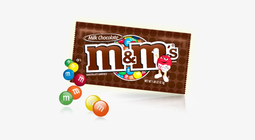 M&ms Milk Chocolate Small Pack - M&m M&m's Milk Chocolate Candies, 1.69 Oz, transparent png download