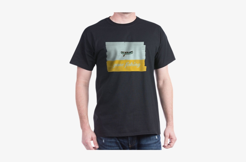 Gone Fishing Mint Watercolor T-shirt, transparent png download