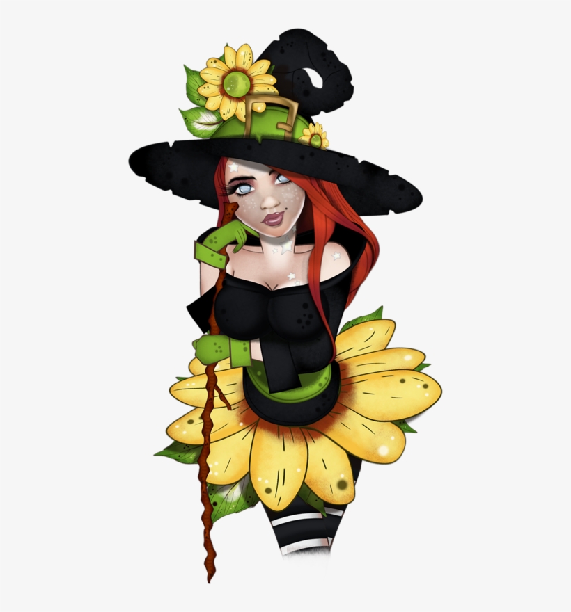 Tube Halloween Femme - Illustration Transparent Png - 452X800 - Free  Download On Nicepng