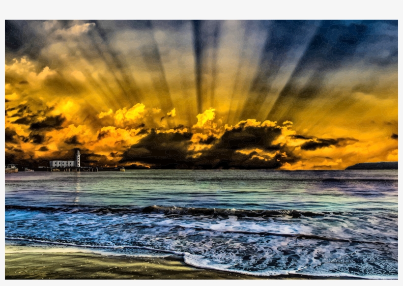 This Free Icons Png Design Of Sea Sunset Daily Sketch, transparent png download