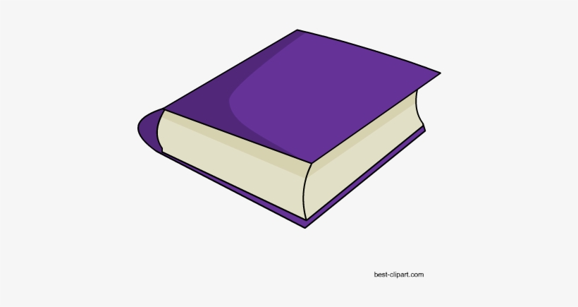 Purple Book Free Png Clipart - Blue Book Clip Art, transparent png download