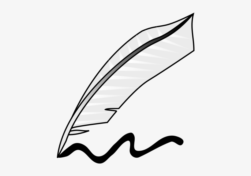 File - Feather Writing - Svg - Writing, transparent png download