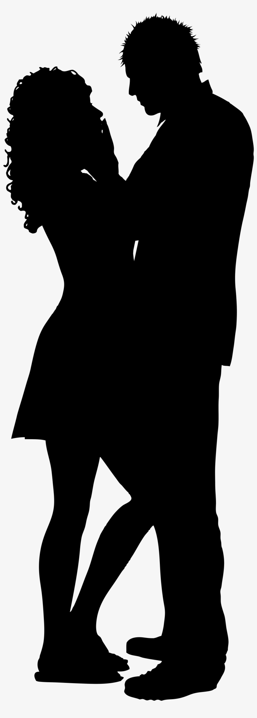 Couple Silhouette Png Clip Art Image - Happy Couple Silhouette Png, transparent png download