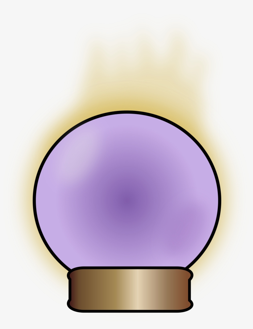 Clip Black And White Library Ball Big Image Png - Crystal Ball Clipart, transparent png download