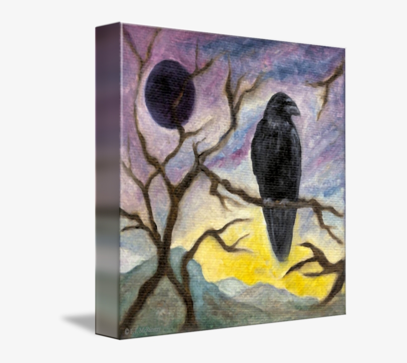 "winter Moon Raven" By F - F. T. Mckinstry, transparent png download