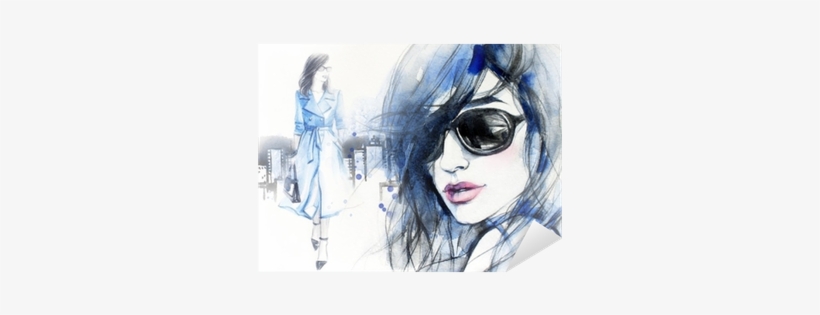 Woman In Coat - Abstract Woman, transparent png download
