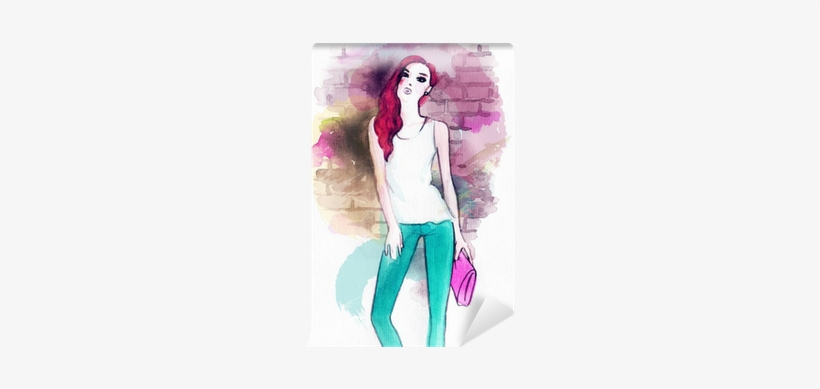Woman Portrait - Watercolor Painting, transparent png download