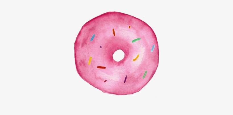 Sprinkle Pink Donut - Circle, transparent png download