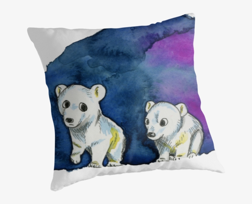 This Is A Watercolor Painting Of Two Polar Bear Brothers - Zazzle Polar Bear Brothers Watercolor Painting Key, transparent png download