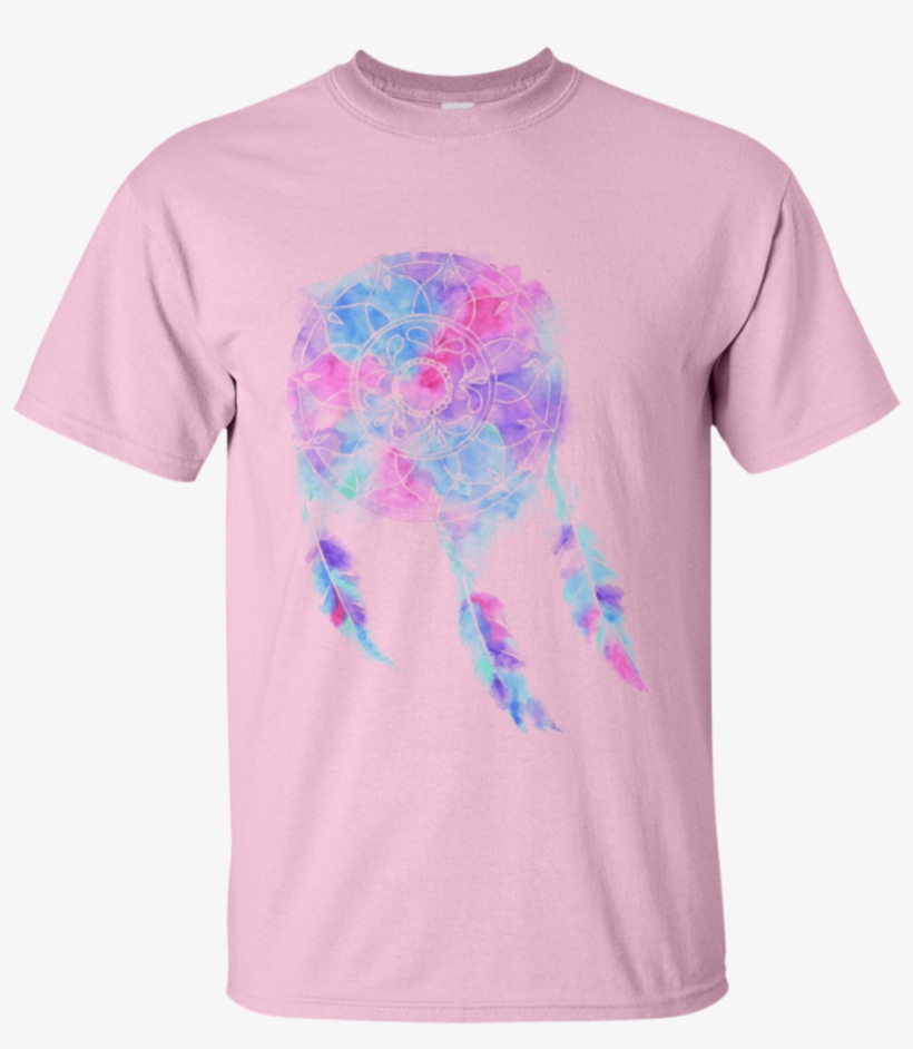 Watercolor Dreamcatcher 1103 Gildan Ultra Cotton T-shirt - Halloween Yellow Moon Bats, transparent png download
