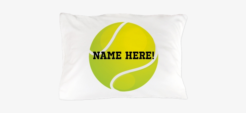 Personalized Tennis Ball Pillow Case - Personalized Tennis Ball Throw Blanket, transparent png download