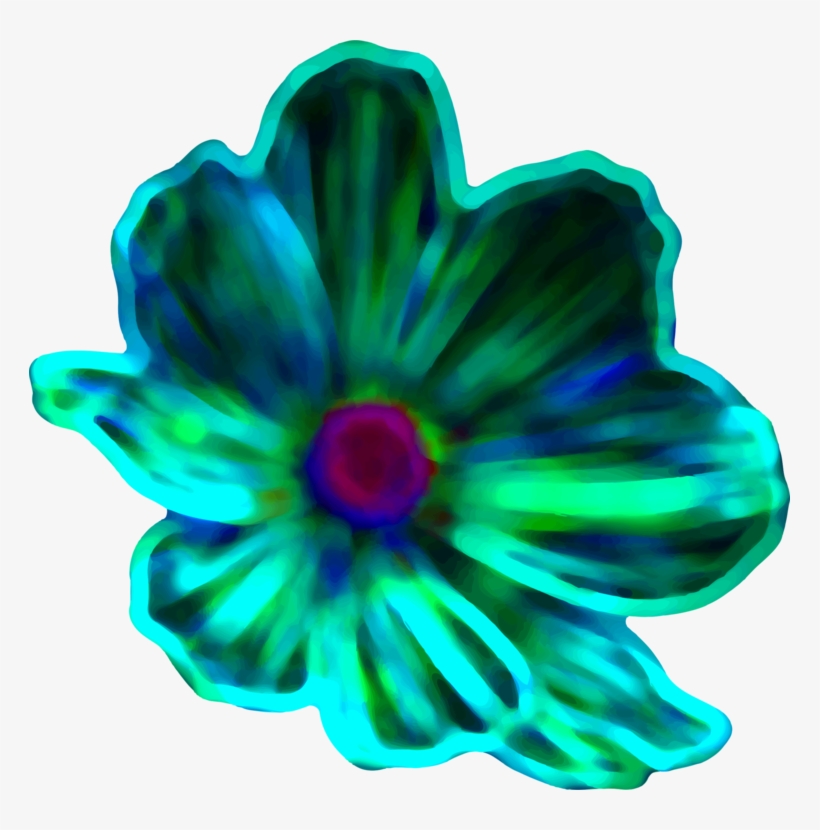 Petal Flower Diagram Yellow Blue - Flower, transparent png download