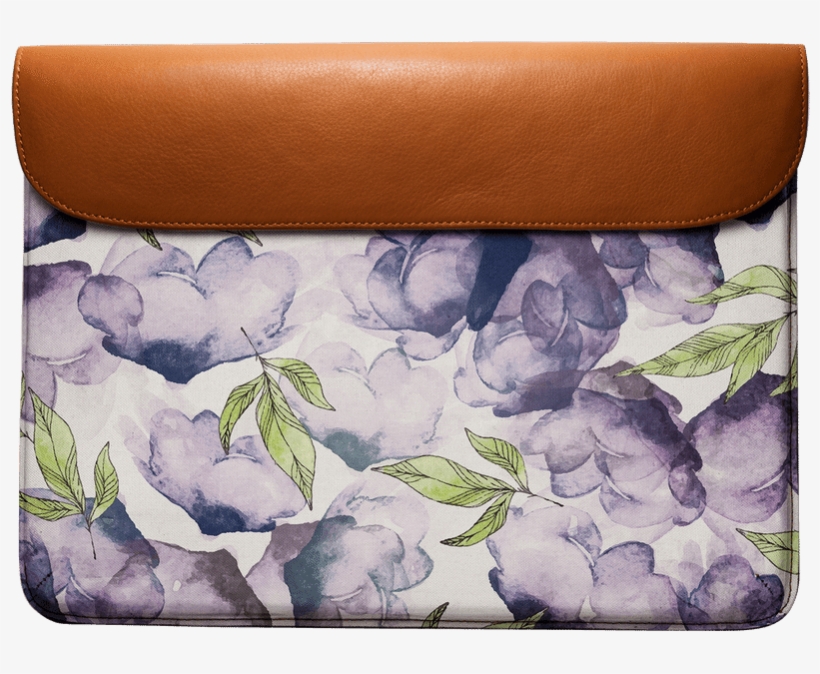 Dailyobjects Watercolor And Ink Florals Real Leather - Watercolor Painting, transparent png download
