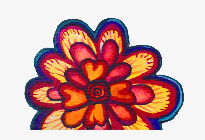 Picture Library Stock Fiesta Flores Hand Painted Watercolor - Fiesta Flowers Clip Art, transparent png download