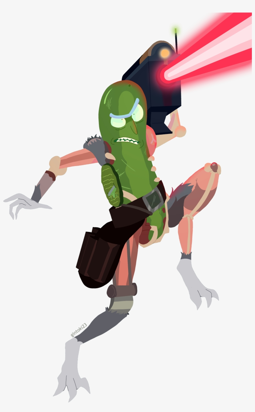 Link - - Pickle Rick Fanart, transparent png download