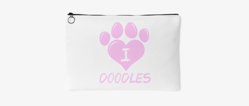 I Heart Doodles Accessory Pouch - Coin Purse, transparent png download