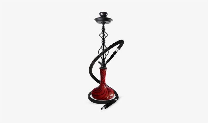 Incinerator 30″ Hookah Red/black - Sahara Smoke Brass Executive, transparent png download