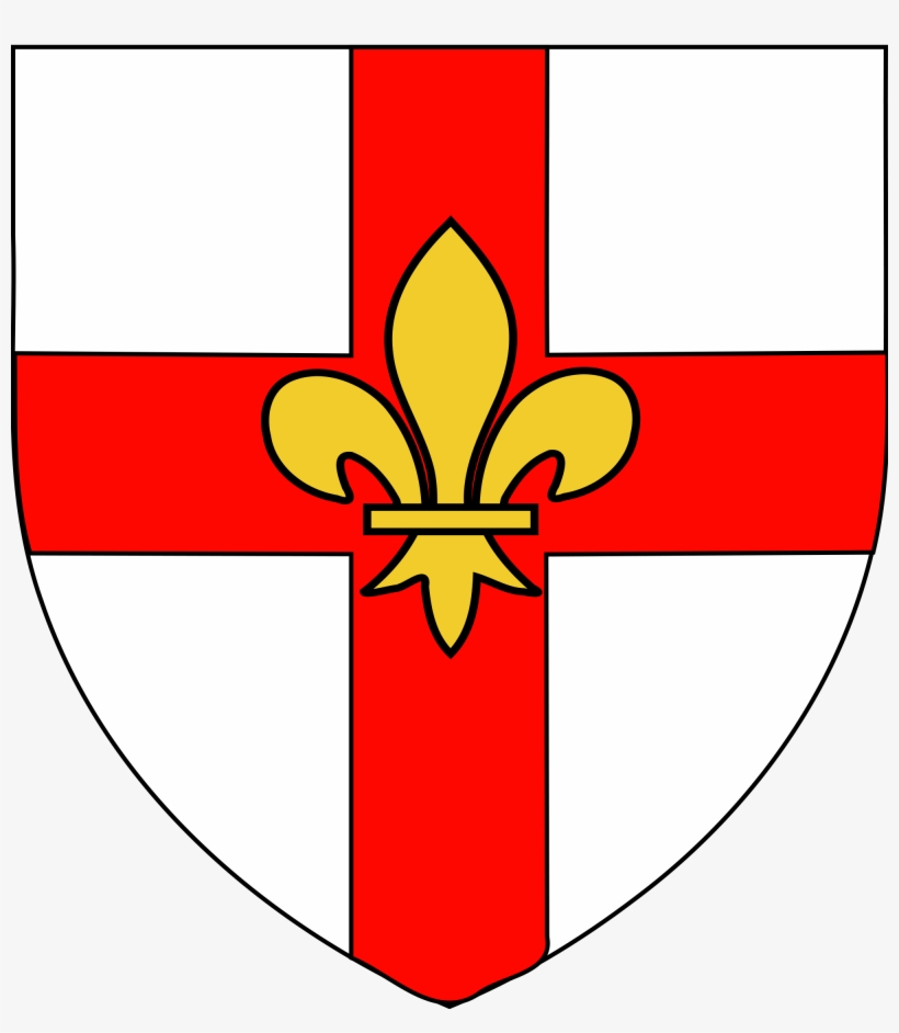 Fleur De Lis Shield Logo - City Of Lincoln Coat Of Arms, transparent png download