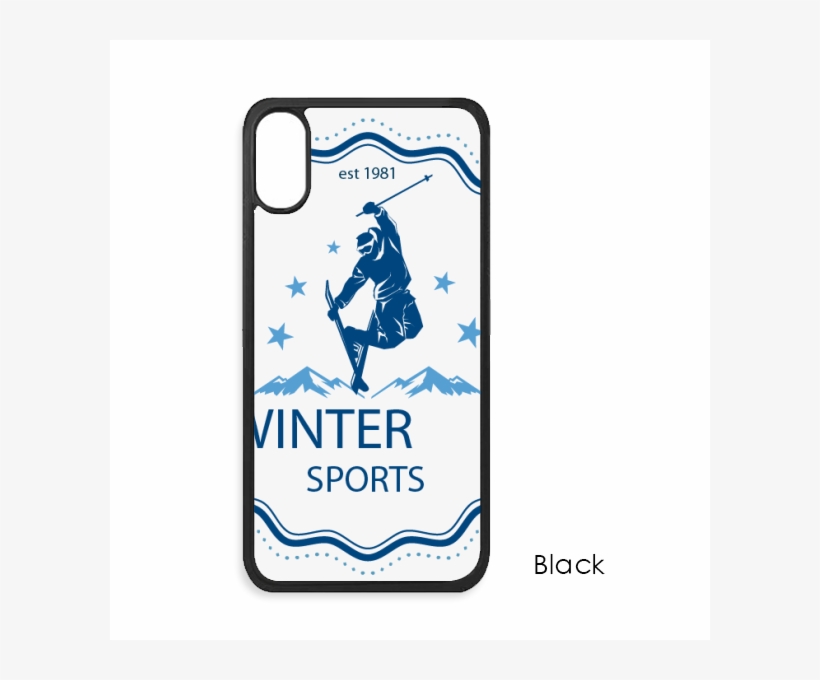 Winter Sport Ski Suit Watercolor For Iphone X Cases - Slam Dunk, transparent png download