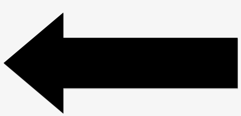 Black Left Arrow - Portable Network Graphics, transparent png download