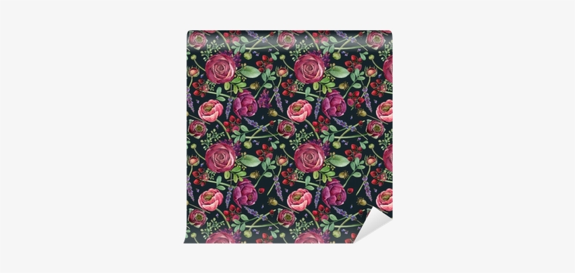 Flowers Seamless Pattern - Watercolor Painting, transparent png download