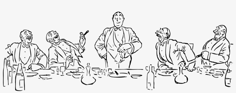 Talking People After Dinner - Dinner Clip Art Free, transparent png download