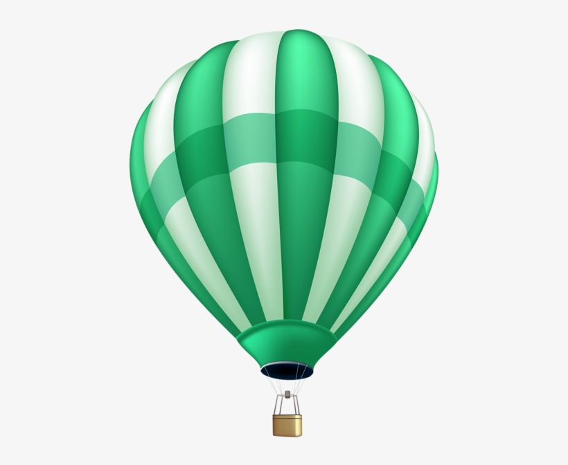 Svg Royalty Free Library Clip Art Image Gallery Yopriceville - Green Hot Air Balloon Png, transparent png download