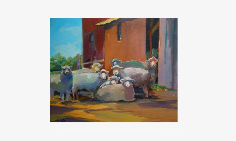 “and My Sheep Know Me” Acrylic Shown - Painting, transparent png download