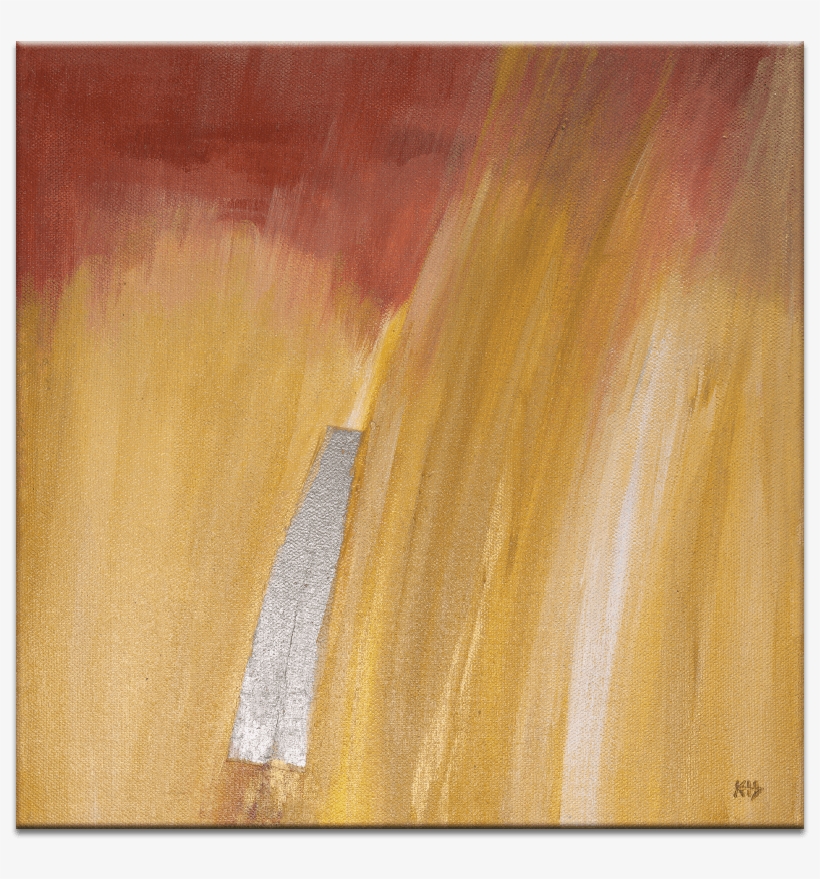 Fire Study - Artist Lane Fire Study 4 By Karen Hopkins Framed Painting, transparent png download