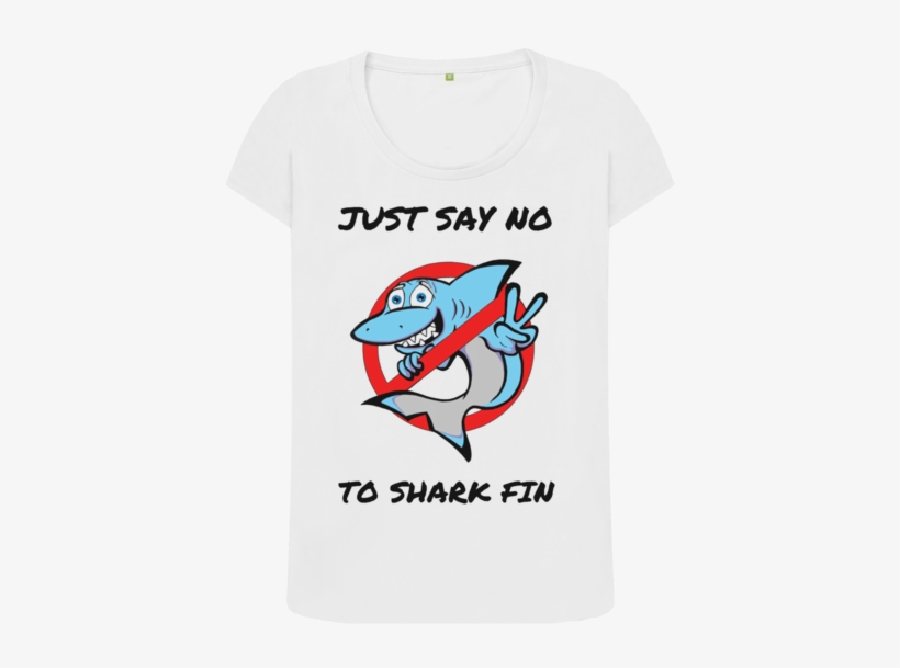 White Say No To Shark Fin Ladies - Fun Shark Design Hat. Say No To Shark Fin! Trucker, transparent png download