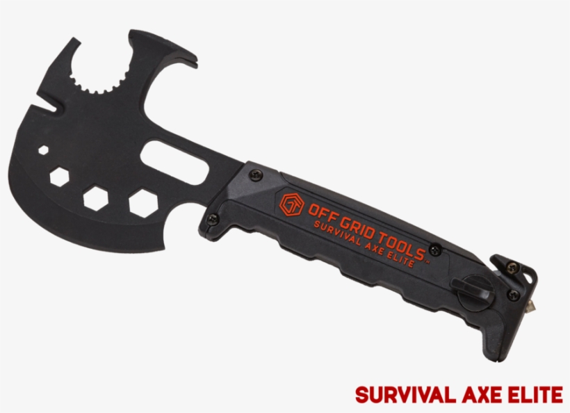 Survival Axe Elite 3 - Innovation Factory P50380 Survival Axe + 20-in-1 Multi-tool, transparent png download